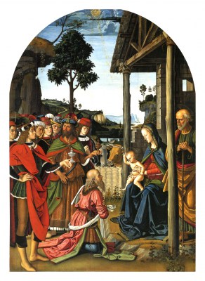 Perugino reprodukcja, Pokłon trzech króli